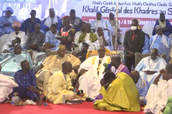 Thiès : Le khalife des Khadres Cherif Nahma Aïdara sollicite des sanctions contre ceux qui attaquent nos guides religieux Thiès : Le khalife des Khadres Cherif Nahma Aïdara sollicite des sanctions contre ceux qui attaquent nos guides religieux