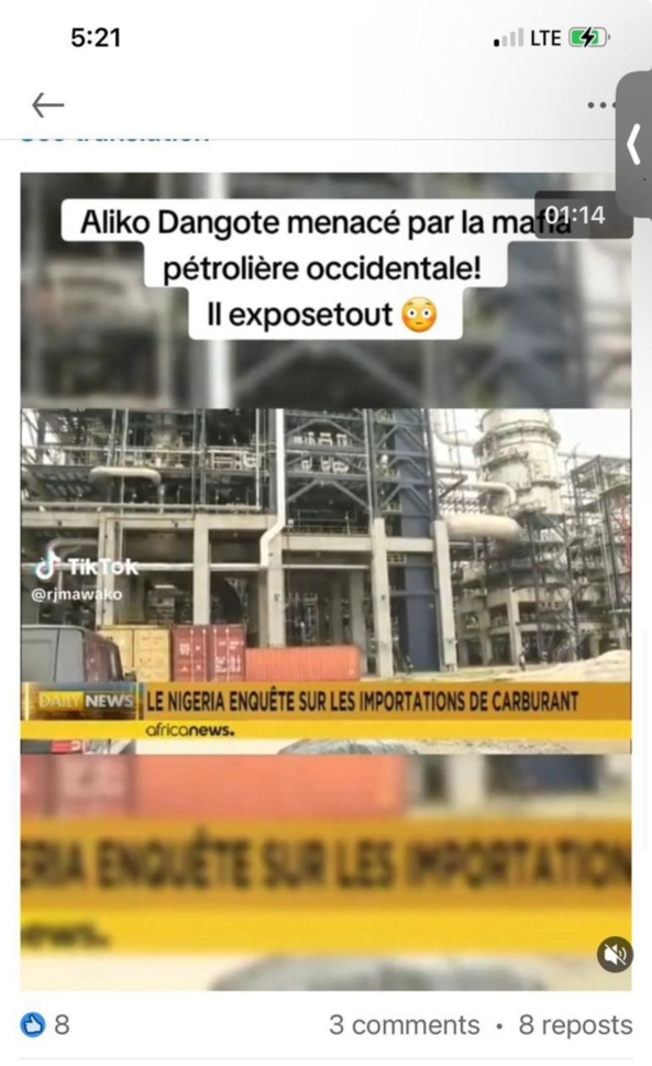 Aliko Dangote au bord de la faillite et en larme à la télévision nationale