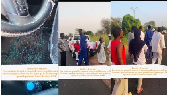 Attaque contre la caravane de la coalition Samm Sa Gafaka Samm Sa Ëllëk près de Khombole Attaque contre la caravane de la coalition Samm Sa Gafaka Samm Sa Ëllëk près de Khombole