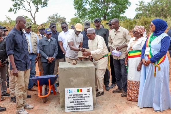 Ziguinchor : le Président Bassirou Diomaye Faye lance les travaux du LYNAQE Ziguinchor : le Président Bassirou Diomaye Faye lance les travaux du LYNAQE