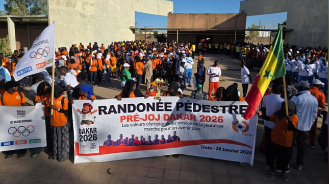 Une randonnée pédestre du lycée technique de Thiès pour célébrer les valeurs olympiques Une randonnée pédestre du lycée technique de Thiès pour célébrer les valeurs olympiques