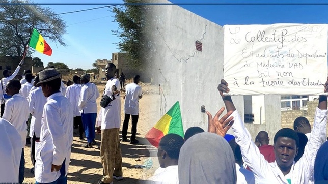 Décès d’un étudiant à l’UCAD : des étudiants en médecine de Bambey manifestent à Diourbel
