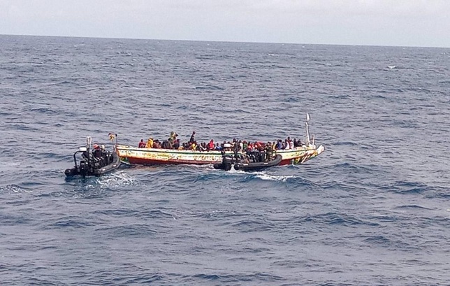 Migration irrégulière : une pirogue de 164 candidats interceptée au large de Djiffer