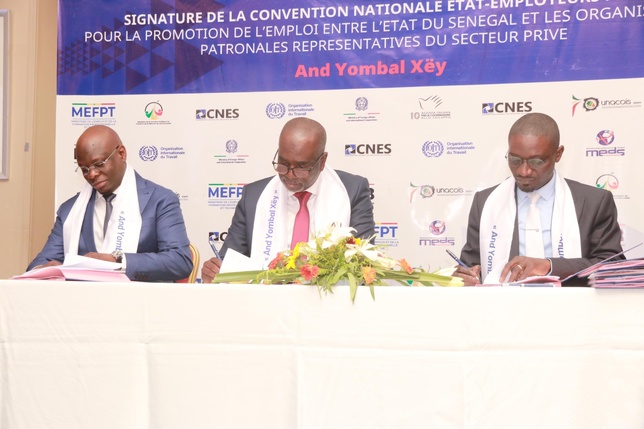 Convention « And Yombal Xey » : Un nouveau pacte pour l'emploi au Sénégal