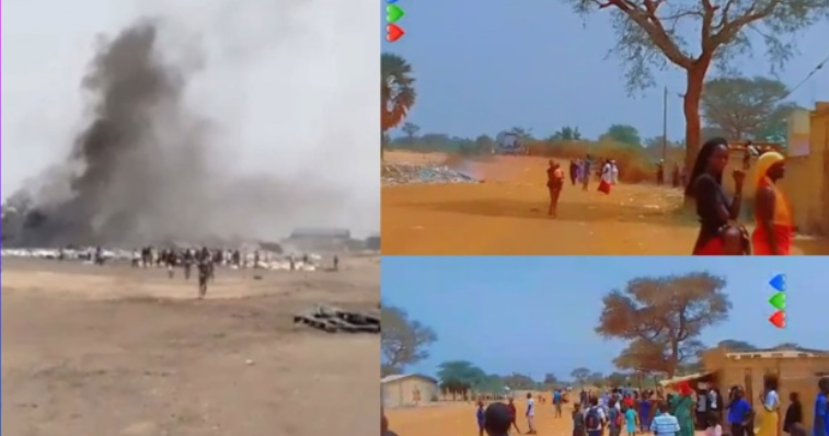 Thiénaba/ Çà chauffe au village de Ndane: Les populations bloquent l'accès à une usine et mettent le feu un peu partout Thiénaba/ Çà chauffe au village de Ndane: Les populations bloquent l'accès à une usine et mettent le feu un peu partout