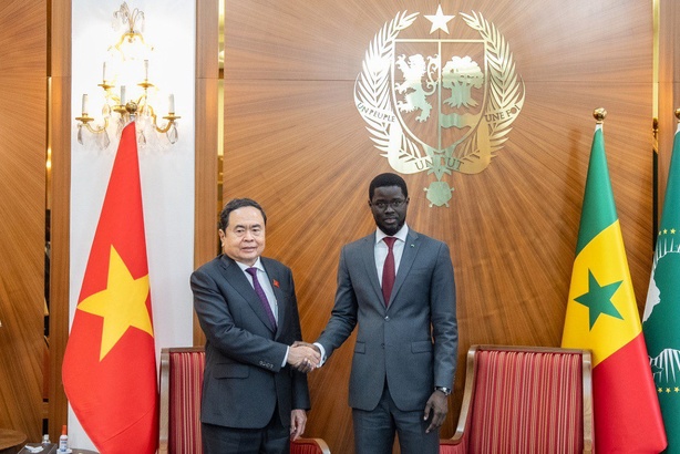 Coopération bilatérale : Diomaye reçoit le Président de l’Assemblée nationale du Vietnam