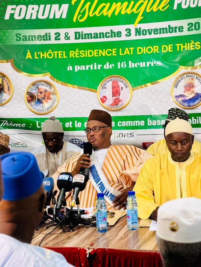 Thiès- 23e édition du Forum islamique pour la Paix: le coordinateur général Cheikh Ahmed Saloum Dieng et le Comité de pilotage, en conclave