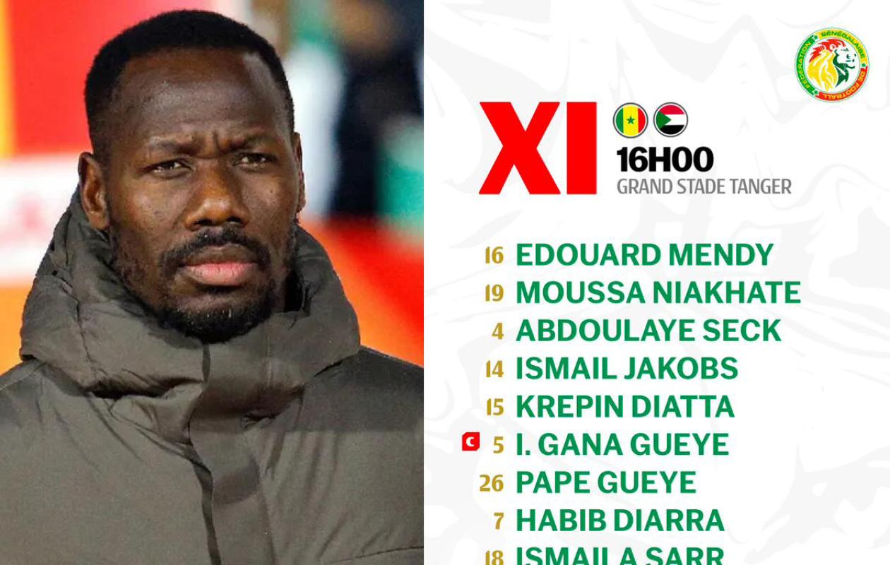 CAN 2025 / Senegal - Soudan : Composition officielle du Sénégal