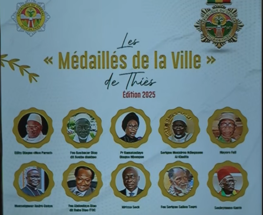 Cérémonie de remise de la médaille de la Ville de Thiès: " Notre objectif est d’honorer les braves hommes et femmes de notre panthéon"( Dr Babacar Diop)