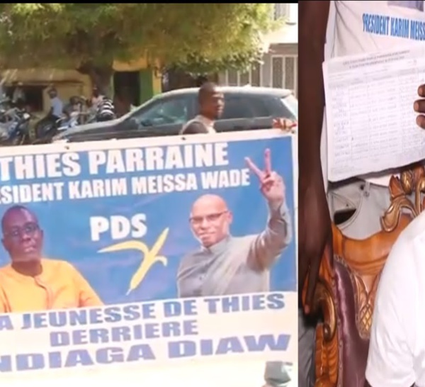 Parrainage à Thiès: Ndiaga Diaw collecte 3292 pour Karim Wade