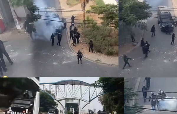 Corniche sous tension et en état de siège : jets de pierres et blindés… étudiants et FDS s’affrontent dans une bataille urbaine qui paralyse Dakar