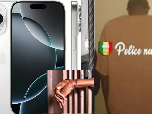 Thiès : Il achète un iPhone 16 Pro Max volé à 100 000 FCFA et se retrouve en prison