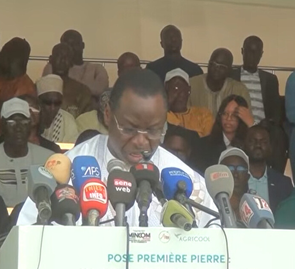  Thiès : Pose de la Première Pierre du Projet d’Infrastructures de Stockage et de Conservation des Produits Horticoles