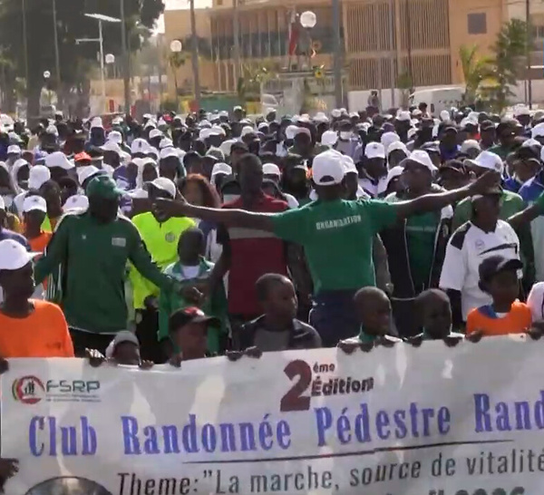 THIES : 2eme édition RANDONNEE PEDESTRE DU CLUB RANDOULENE : THEME LE SPORT SOURCE DE VITALITE