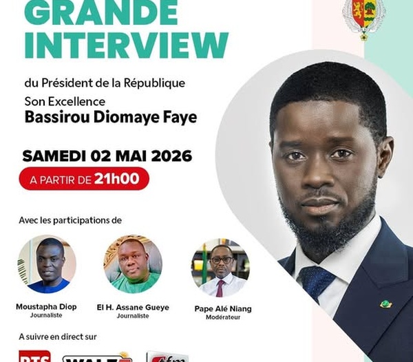 Le président de la république Bassirou Diomaye Faye face à la presse pour la grande interview
