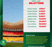 Amical Sénégal-Niger : Découvrez la billetterie complète !