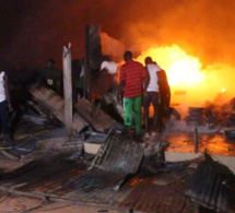 Incendie dévastateur au marché central de Mbour : cinq magasins consumés par les flammes