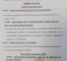 Assemblée nationale : Le bureau et la conférence des présidents convoqués en urgence