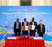 Le port de Dakar signe un accord stratégique avec Huawei pour accélérer la transformation digitale