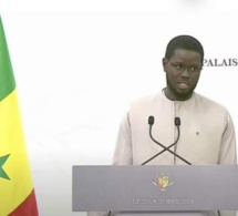 Déclaration de son excellence monsieur Bassirou Diomaye Faye