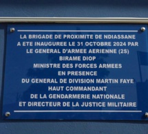  *Inauguration de la Brigade de Proximité de Ndiassane*