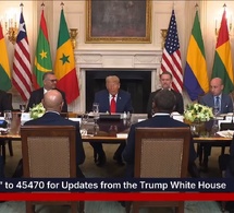 Le Président Bassirou Diomaye Faye et ses collègues rencontrent Donald Trump.