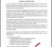 Document-Lutte contre la corruption : Diomaye Faye signe un nouveau décret pour encadrer l’OFNAC