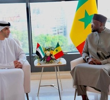Coopération Sénégal–Émirats Arabes Unis : Ousmane Sonko reçoit une délégation conduite par le ministre du Commerce extérieur