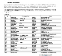 CAN U17 2026 : Lamine Sané dévoile sa première liste de préparation avec 26 joueurs convoqués