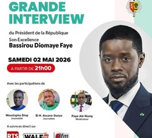 Le président de la république Bassirou Diomaye Faye face à la presse pour la grande interview
