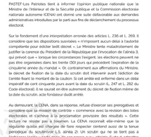 Communiquer Pastef