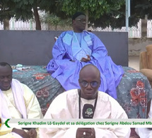 Serigne Khadim Gaydel LO chez Serigne Abdou Samad MBACKE pour Présenter ces Condoléance